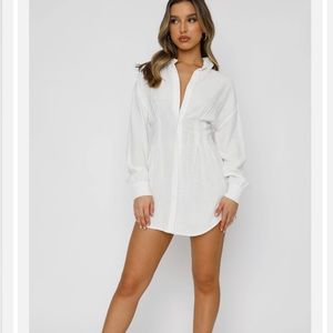 White Fox shirt dress